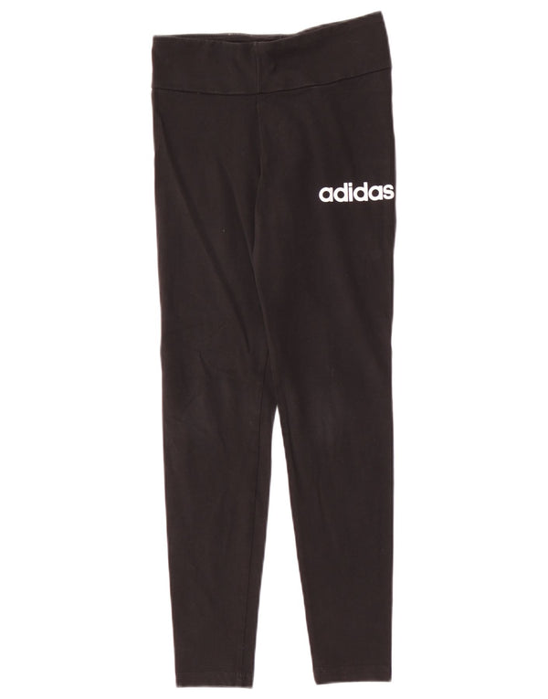 Adidas Girls Graphic Leggings 11-12 Years Black