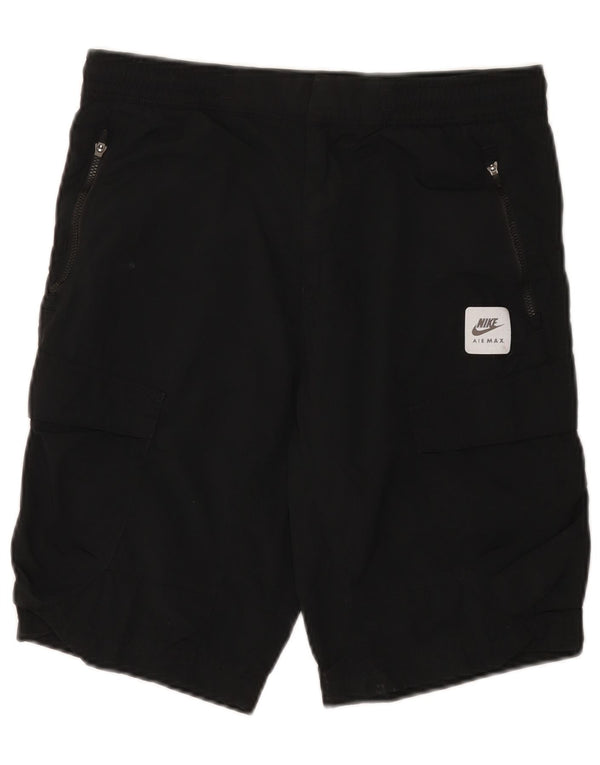 Nike Mens Cargo Shorts Small W29 Black Nylon