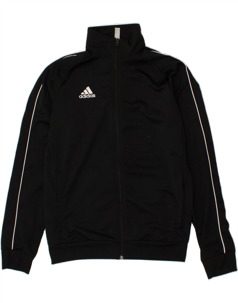 ADIDAS Mens Graphic Tracksuit Top Jacket Medium Black Polyester | Vintage Adidas | Thrift | Second-Hand Adidas | Used Clothing | Messina Hembry 