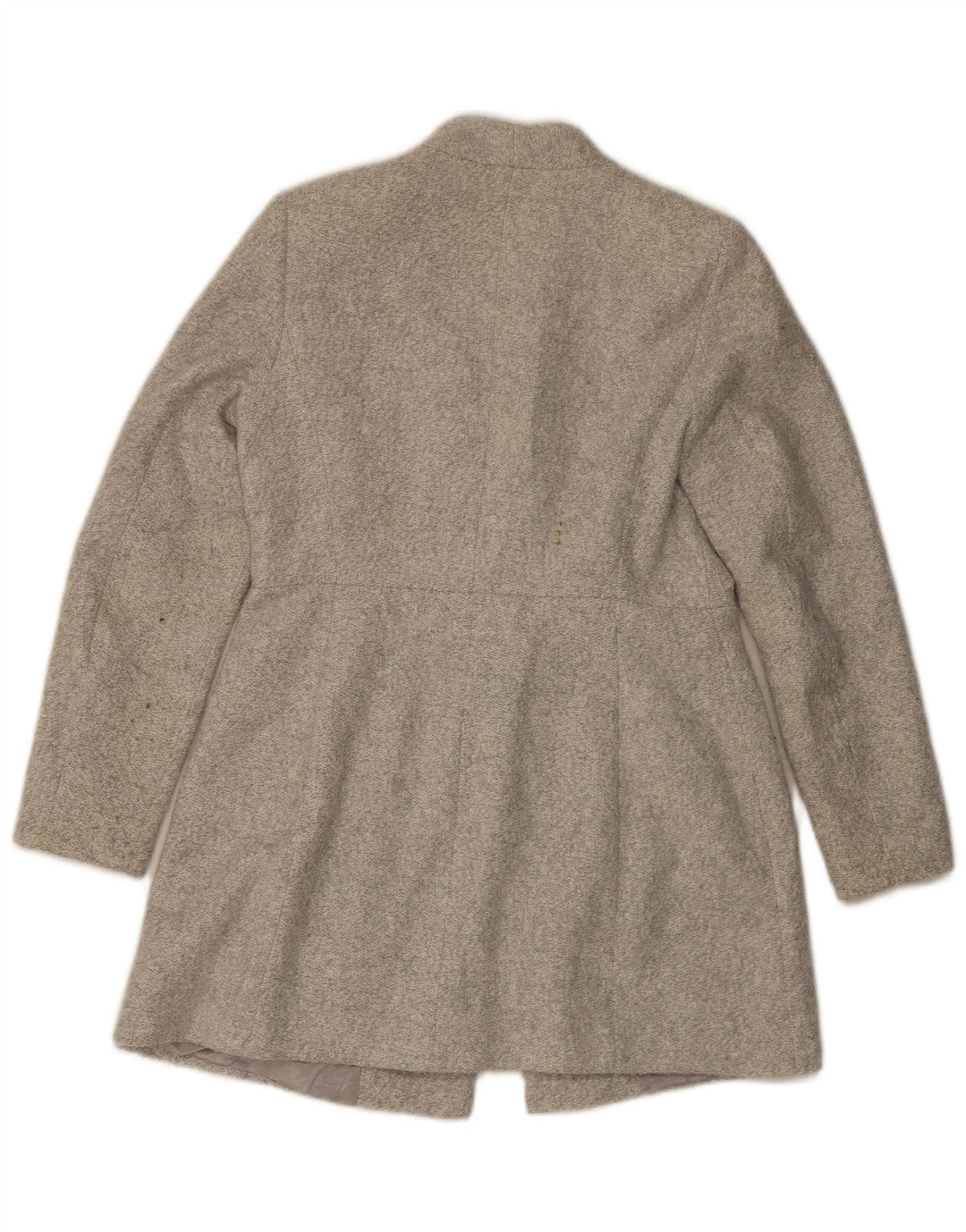 Zara Womens Overcoat UK 14 Large Grey Polyester