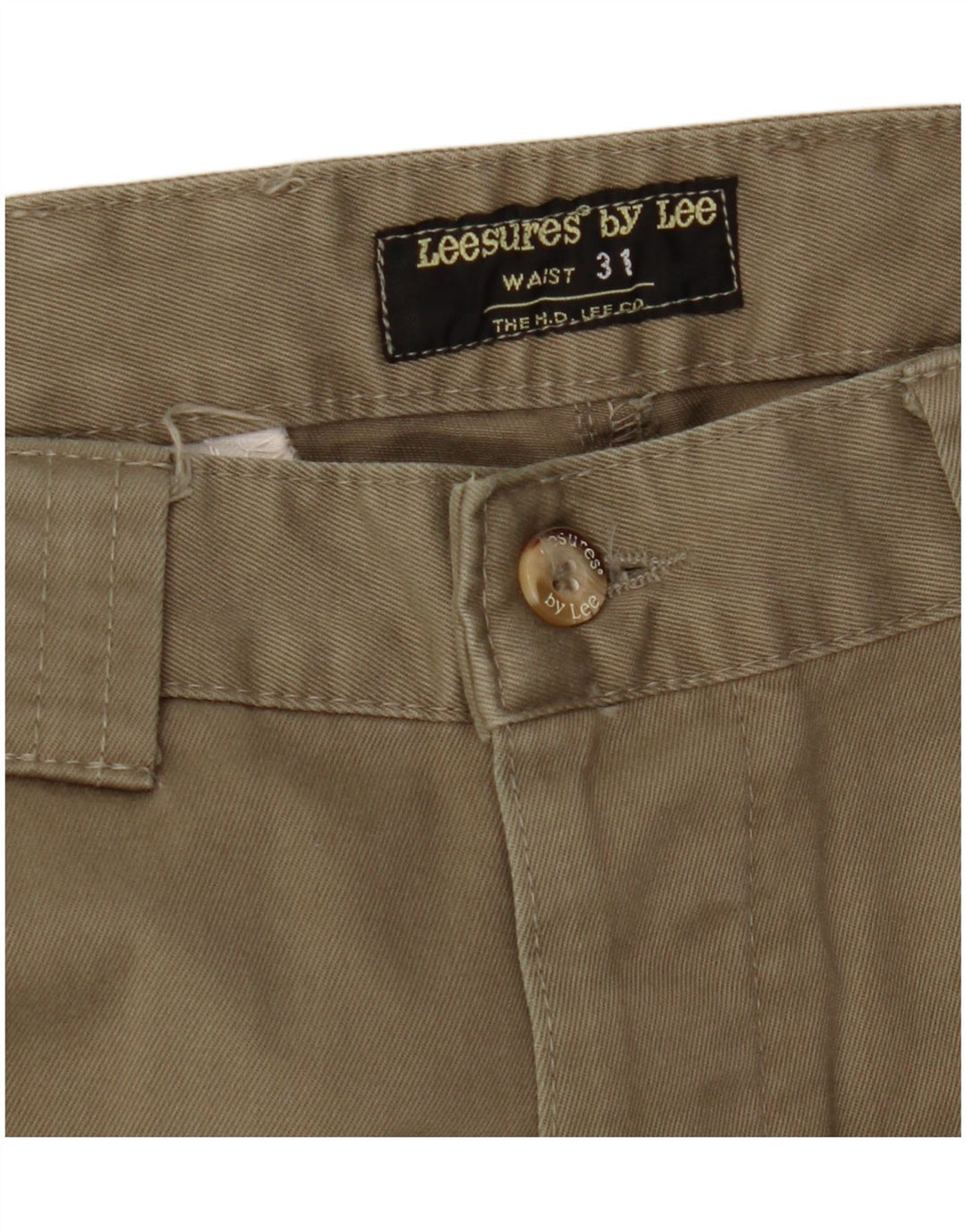 LEE Mens Straight Cargo Trousers W31 L31 Beige Cotton