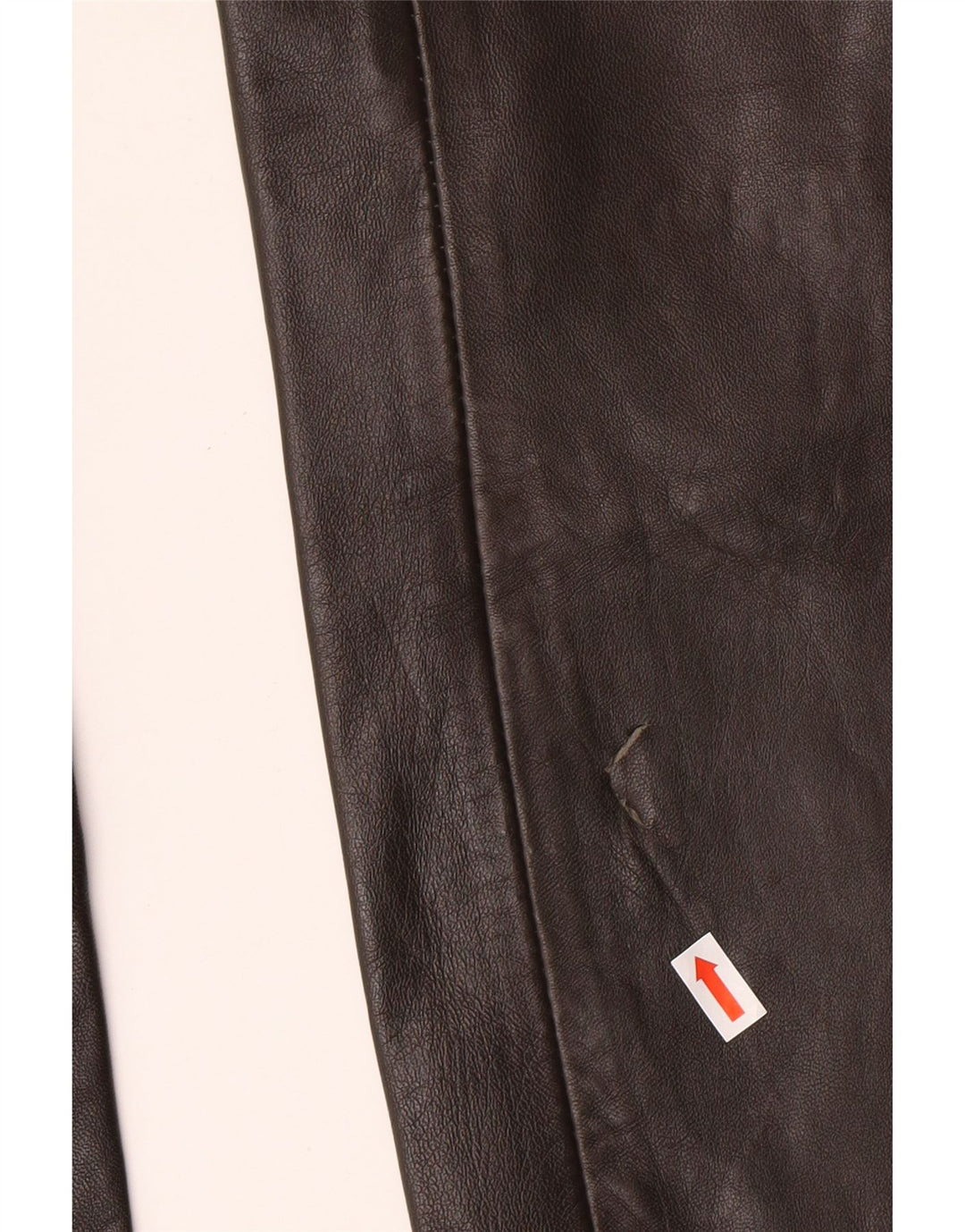 MADDOX Womens Leather Trousers EU 36 Small W26 L32 Brown Leather