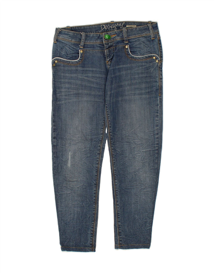 DESIGUAL Womens Straight Jeans EU 40 Medium W32 L26  Blue Cotton Vintage Desigual and Second-Hand Desigual from Messina Hembry 