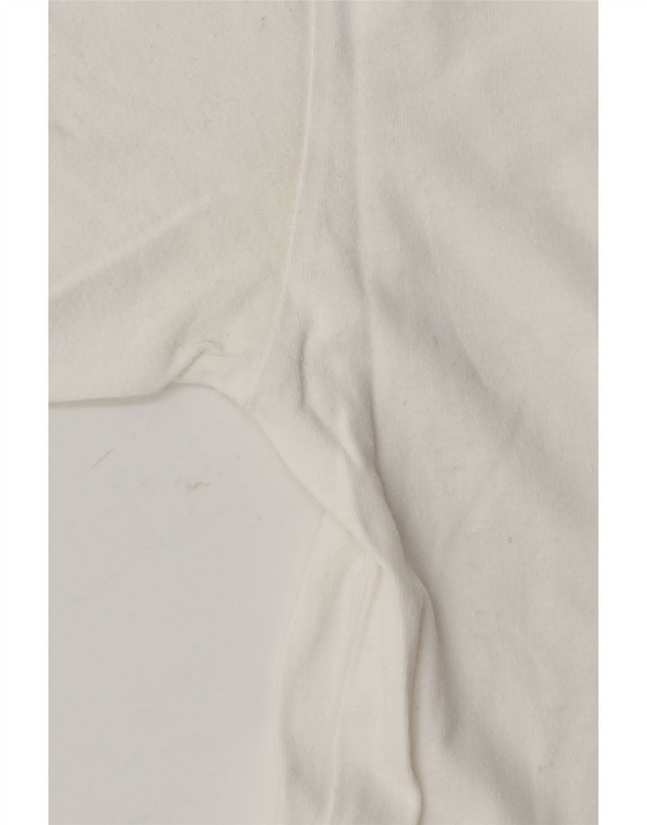 KAPPA Mens Graphic T-Shirt Top Small White Cotton