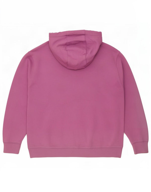 Nike Womens Loose Fit Hoodie Jumper UK 20 2XL Purple Cotton