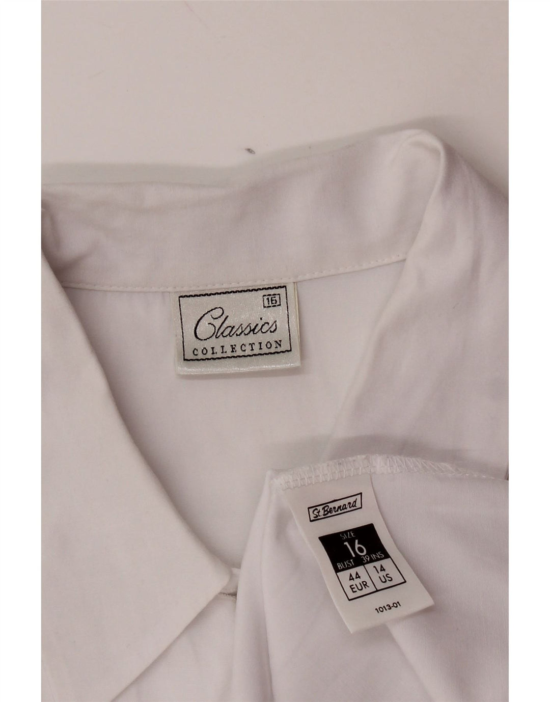 ST. BERNARD Womens Short Sleeve Shirt UK 16 Large White Polyester