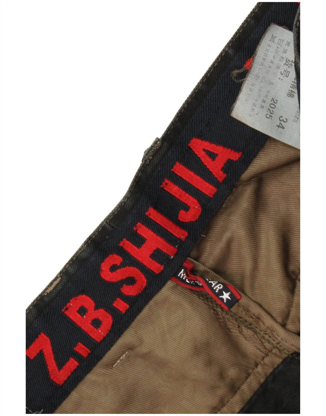 Vintage Mens Straight Chino Trousers W34 L31 Black