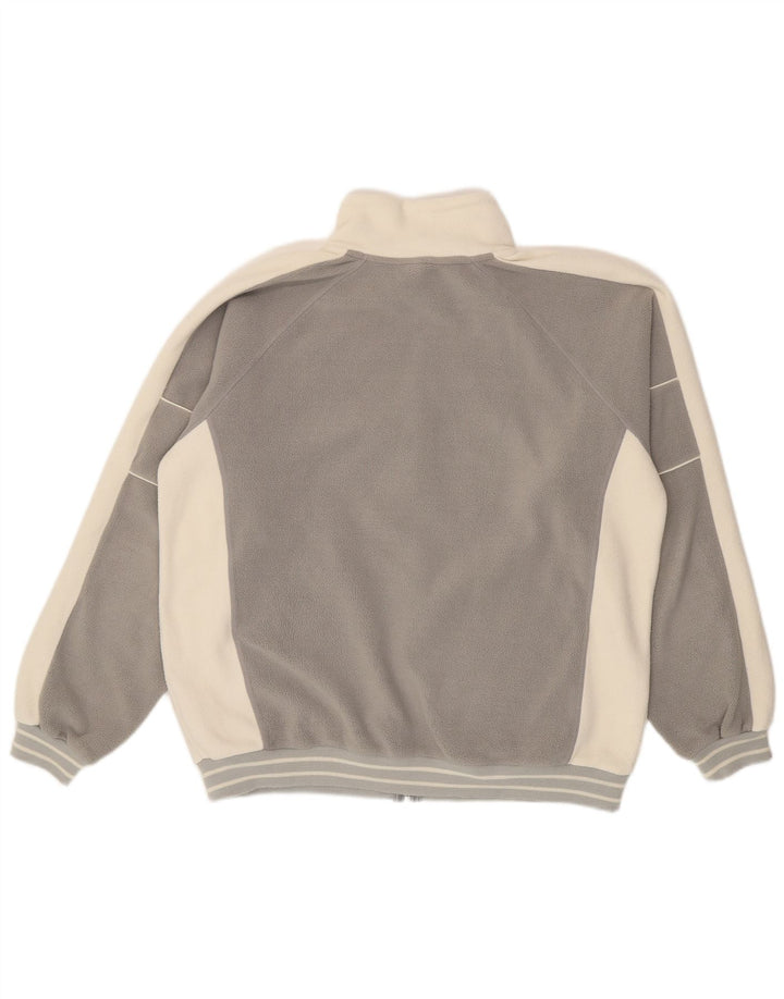 North Sails Mens Fleece Jacket UK 40 Large Grey Colourblock Polyester