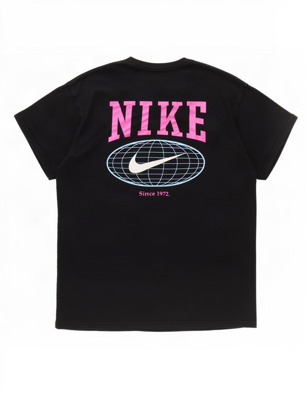 Nike Mens Graphic T-Shirt Top Medium Black Cotton