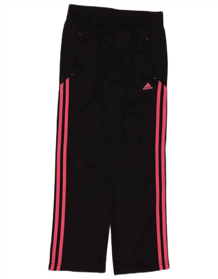 Adidas Girls Tracksuit Trousers 11-12 Years Black Polyester
