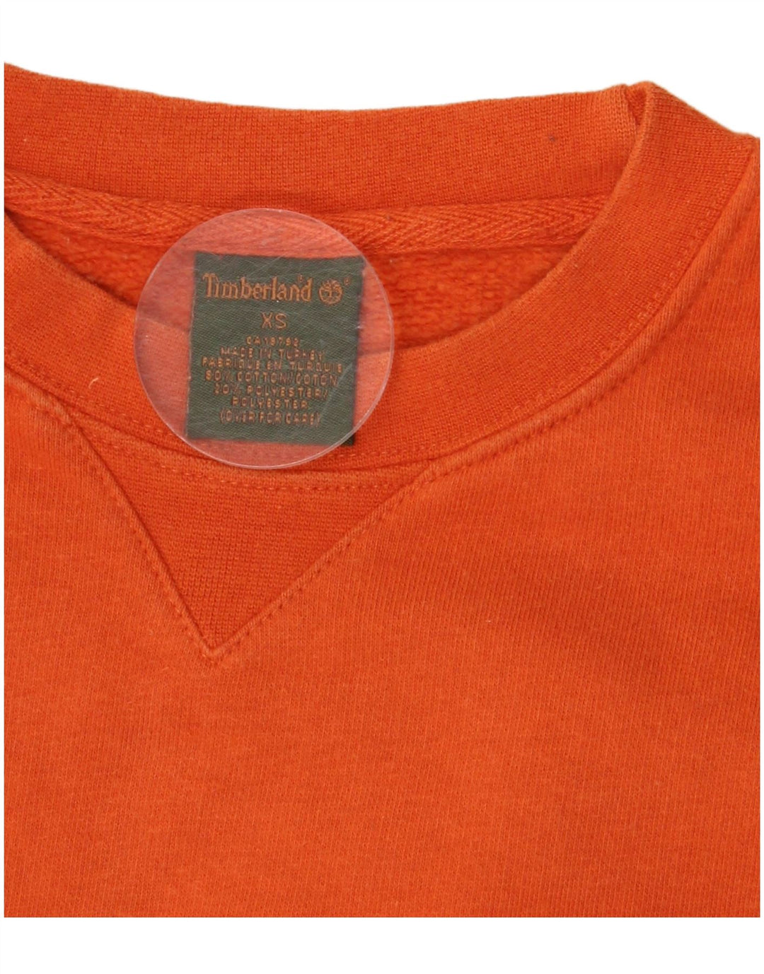 Timberland Mens Sweatshirt Jumper XS Orange Cotton