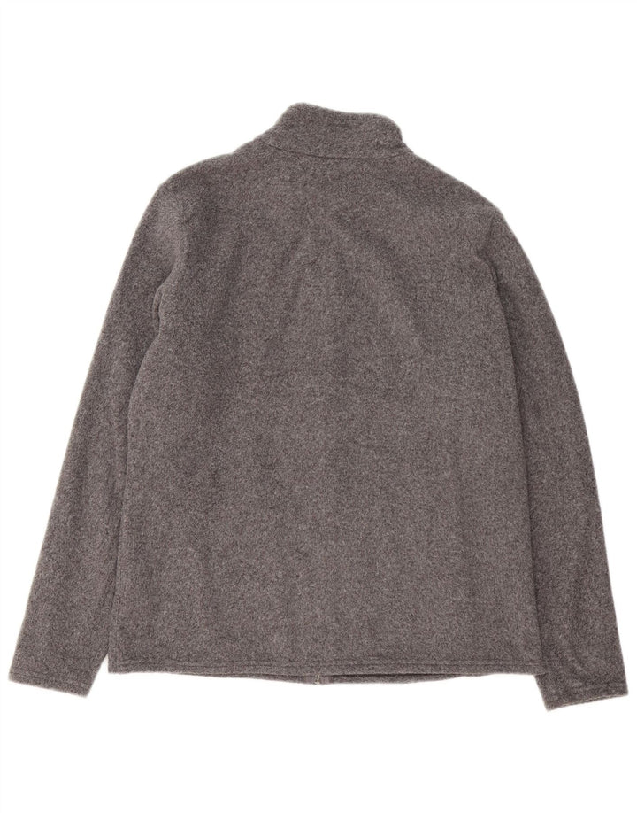 Marks & Spencer Womens Tracksuit Top Jacket UK 16 Large Grey Flecked
