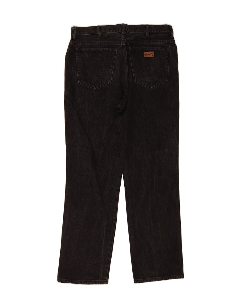 WRANGLER Mens IDAHO Straight Jeans W36 L34 Black Cotton Vintage Wrangler and Second-Hand Wrangler from Messina Hembry 