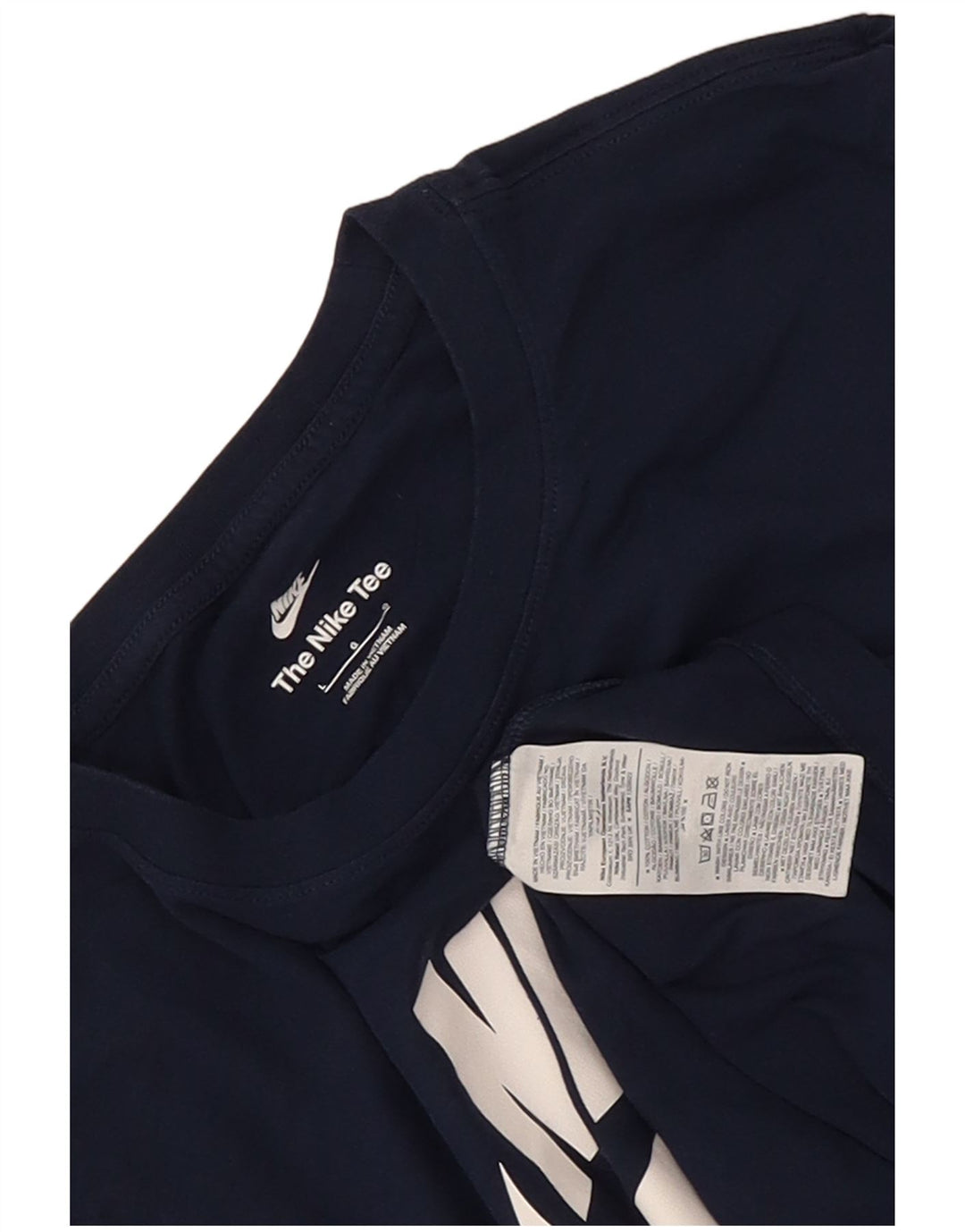 Nike Mens Graphic T-Shirt Top Large Navy Blue Cotton