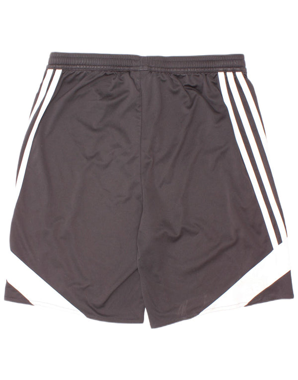 Adidas Boys Sport Shorts 13-14 Years XL Black Colourblock Polyester