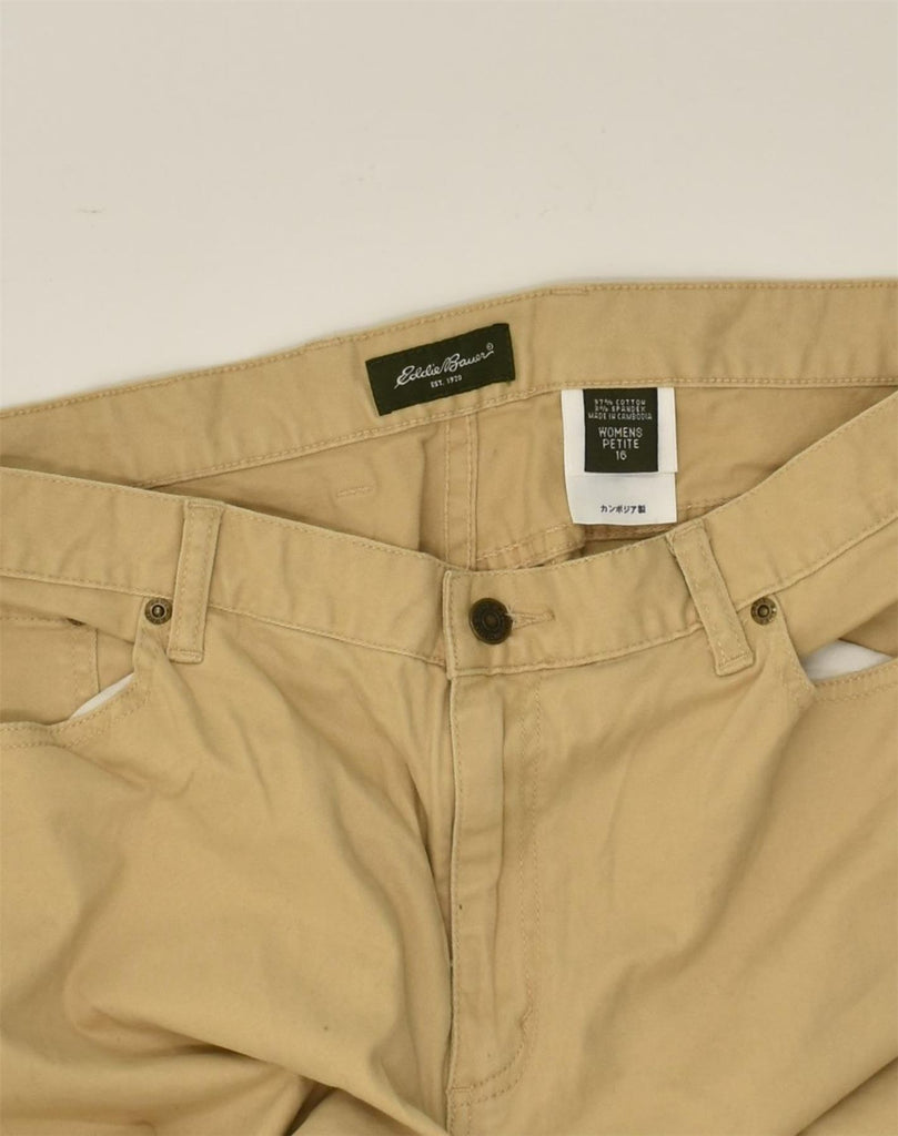 EDDIE BAUER Womens Straight Casual Trousers US 16 2XL W40 L30  Beige | Vintage Eddie Bauer | Thrift | Second-Hand Eddie Bauer | Used Clothing | Messina Hembry 