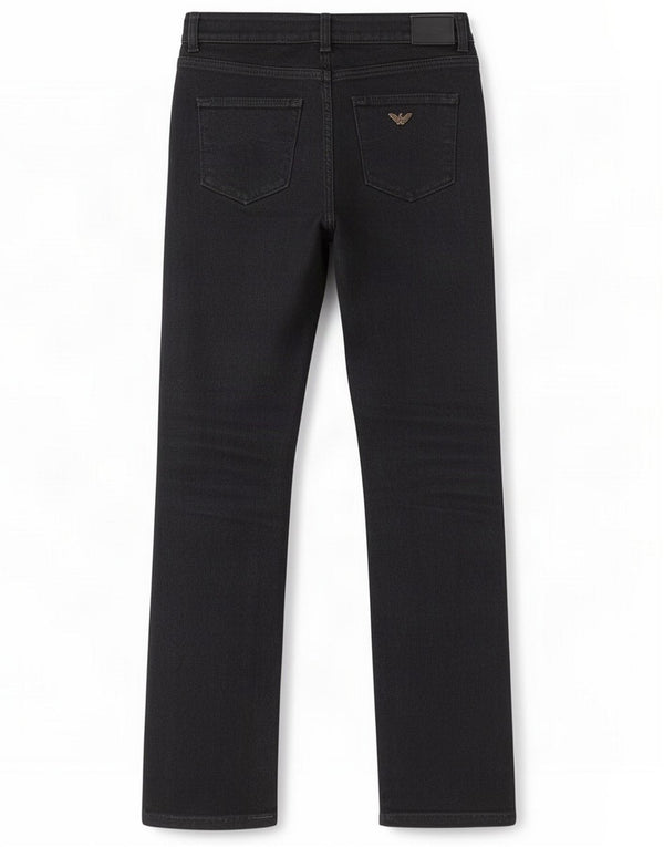 Armani Womens Straight Jeans W26 L27 Black Cotton
