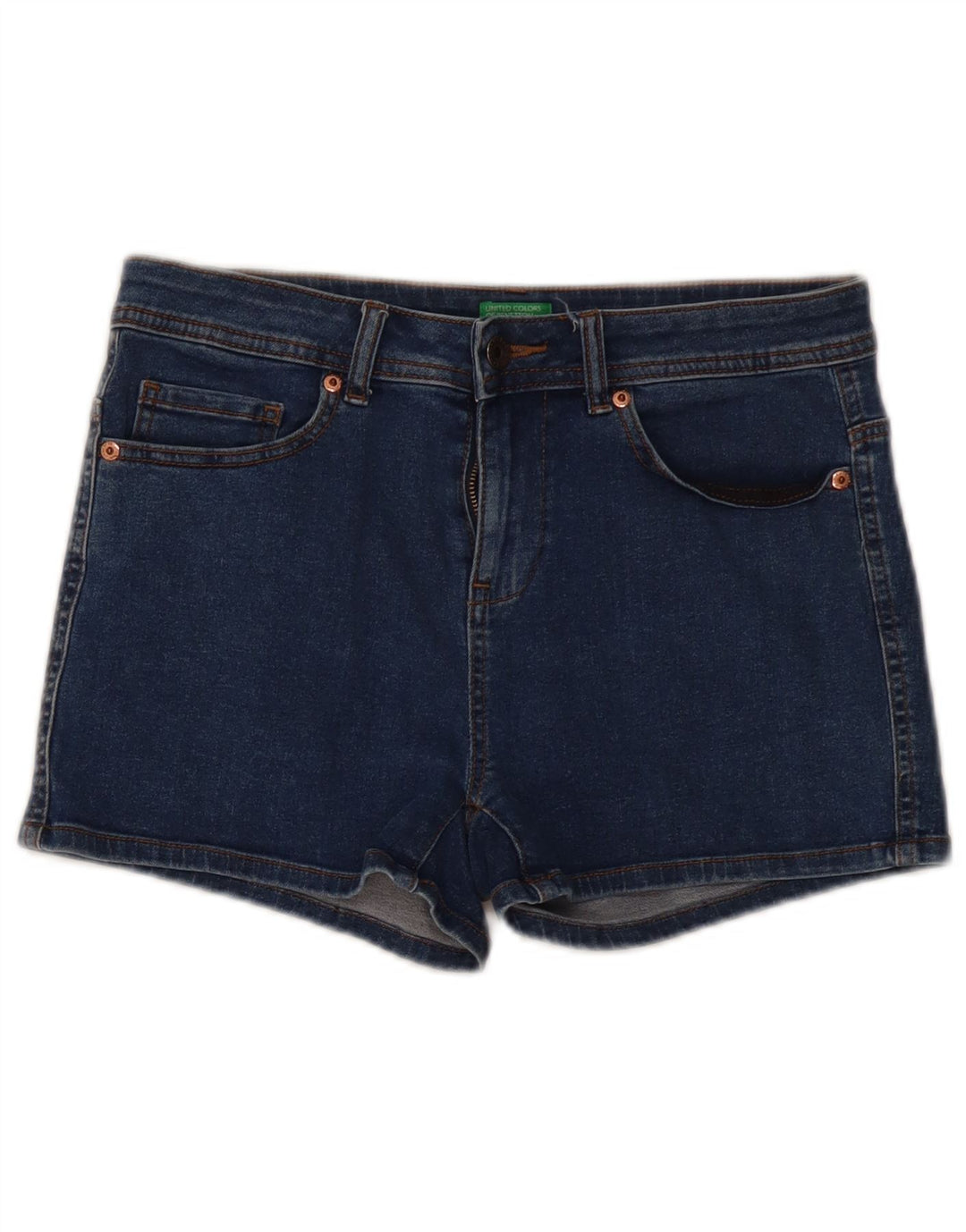 BENETTON Womens Denim Shorts W30 Medium Blue