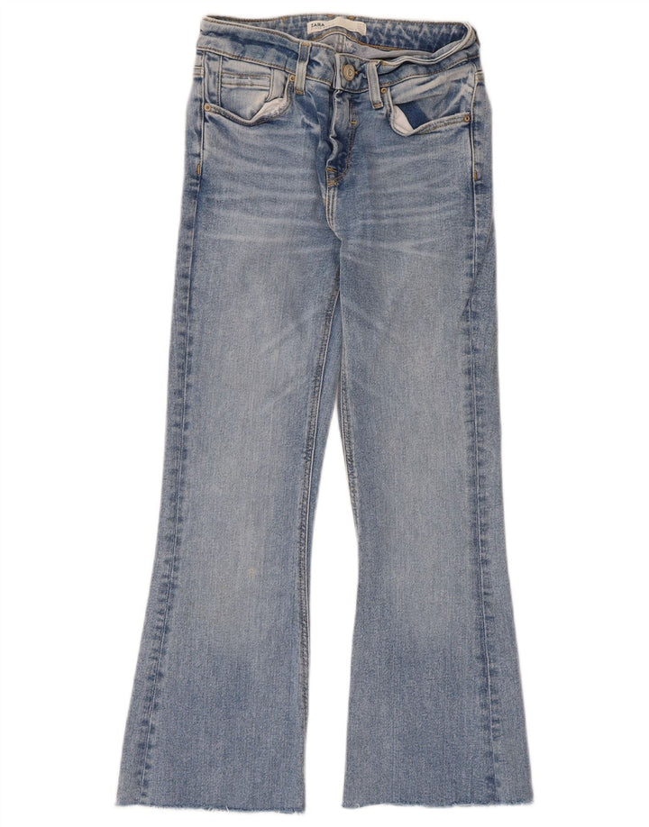 Zara Womens Flared Jeans EU 34 2XS W24 L24 Blue