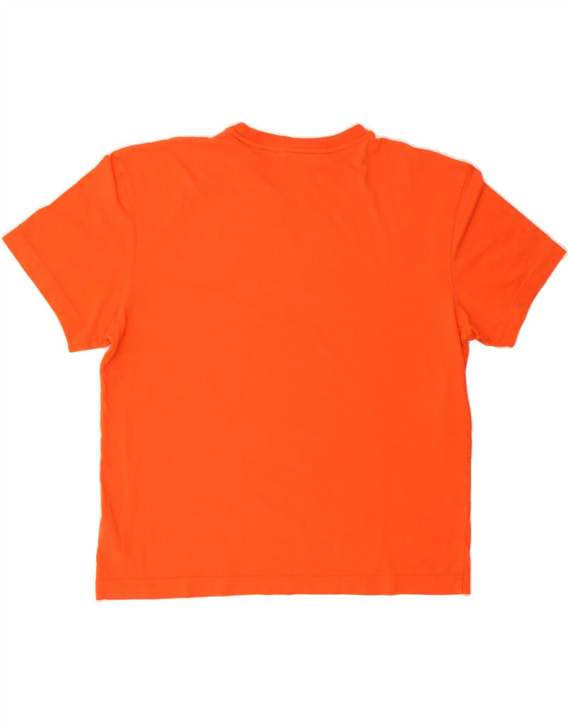 CALVIN KLEIN Mens Comfort Fit T-Shirt Top Large Orange Cotton Vintage Calvin Klein and Second-Hand Calvin Klein from Messina Hembry 