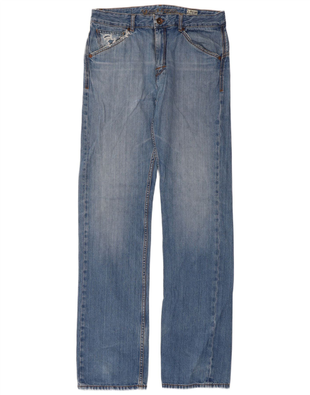 Volcom Mens Straight Jeans W32 L34 Blue