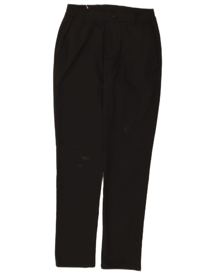 Zara Mens Slim Chino Trousers Small W30 L29 Black Polyester