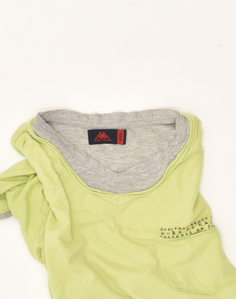 KAPPA Mens T-Shirt Top Medium Green Cotton | Vintage Kappa | Thrift | Second-Hand Kappa | Used Clothing | Messina Hembry 