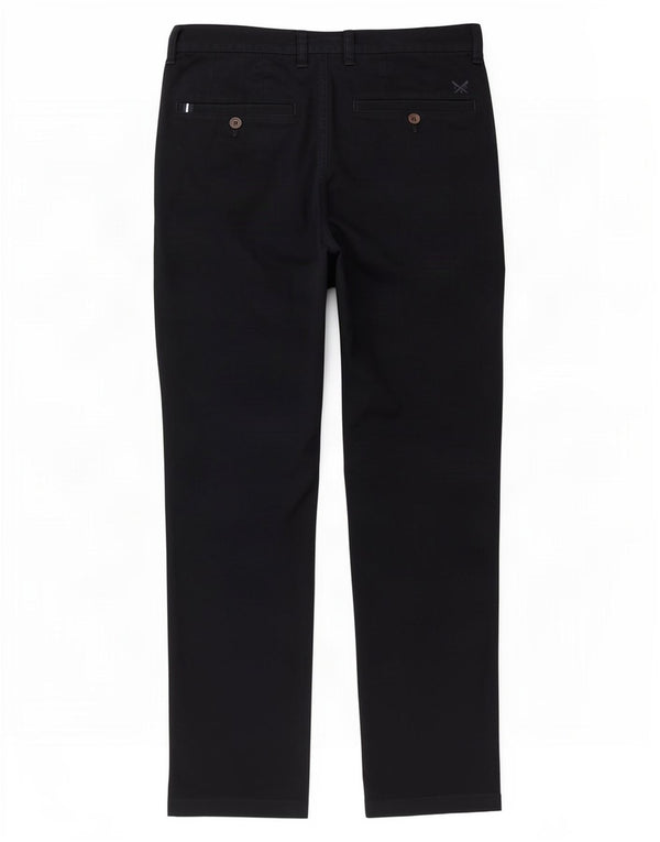 Crew Clothing Mens Slim Fit Chino Trousers W34 L29 Navy Blue Cotton