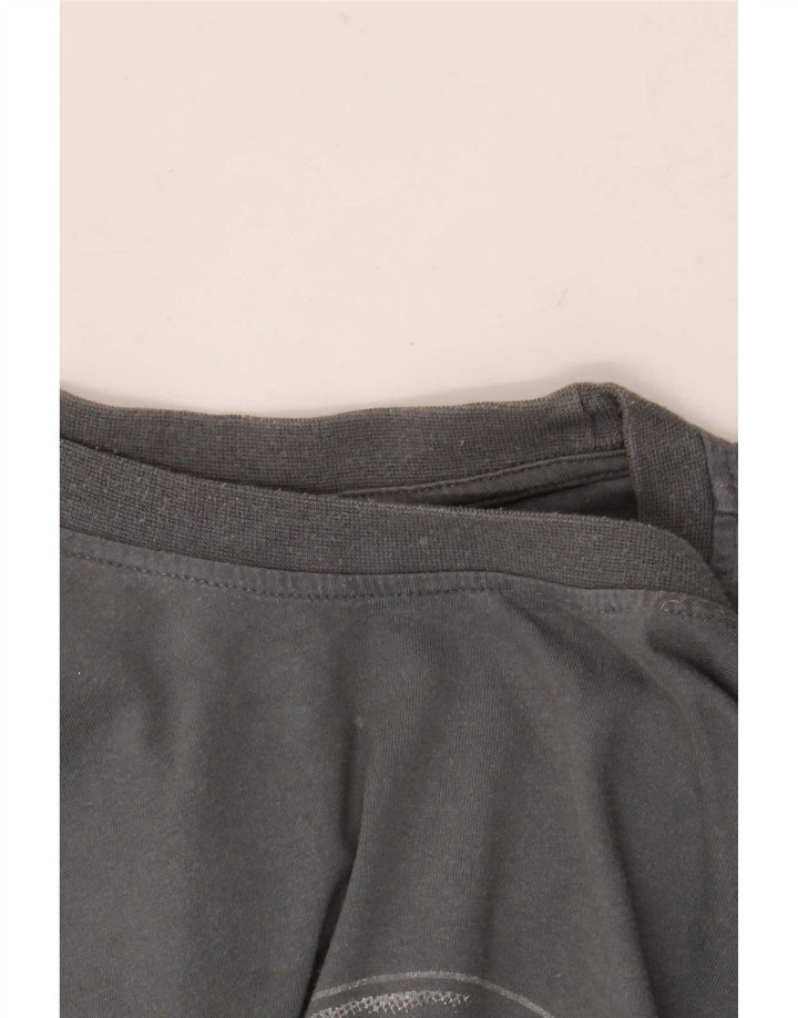 Adidas Mens Graphic T-Shirt Top XL Grey Cotton
