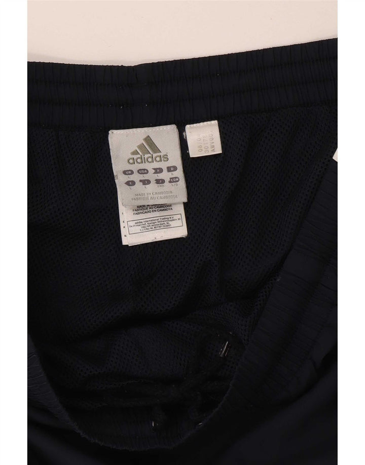 Adidas Mens Tracksuit Trousers Joggers Large  Navy Blue Polyester