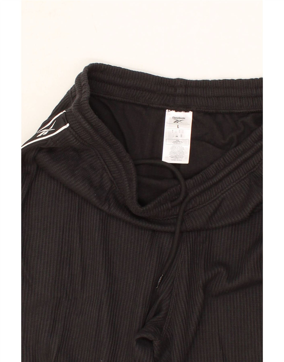 REEBOK Mens Graphic Tracksuit Trousers Joggers Large Grey Cotton Vintage Reebok and Second-Hand Reebok from Messina Hembry 