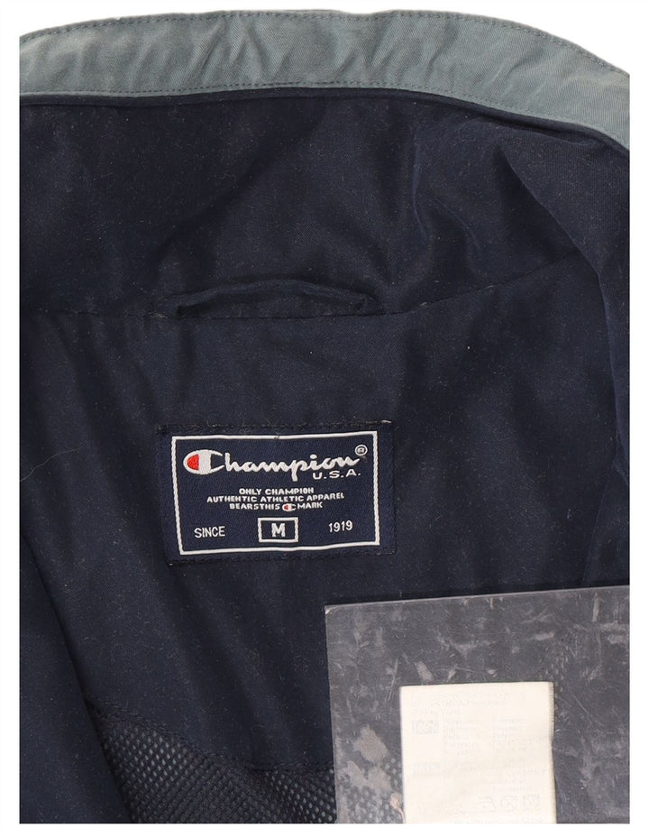 CHAMPION Mens Tracksuit Top Jacket Medium Grey Polyester