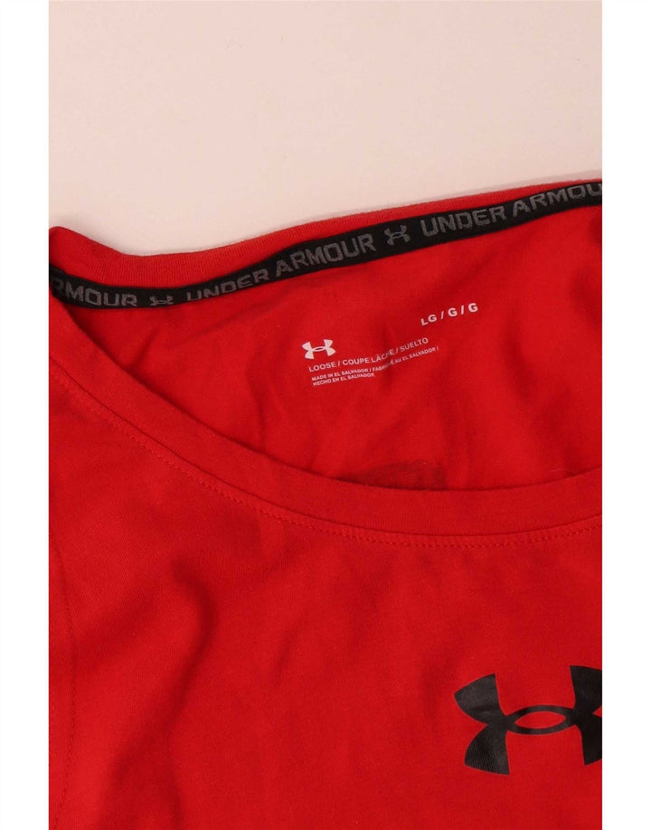 Under Armour Mens Graphic Vest Top Large Red Cotton