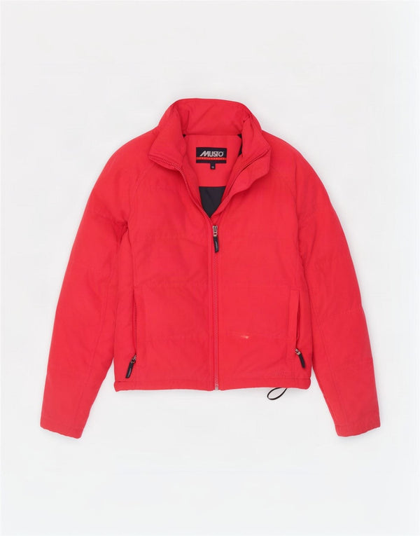 Musto Womens Oversized Padded Jacket UK 10 Small Red Polyester
