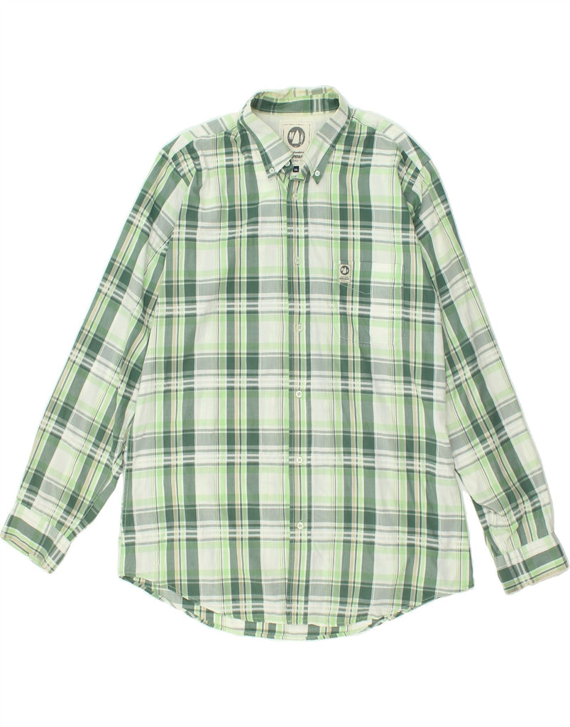 MURPHY & NYE Mens Shirt 2XL Green Check Cotton | Vintage Murphy & Nye | Thrift | Second-Hand Murphy & Nye | Used Clothing | Messina Hembry 