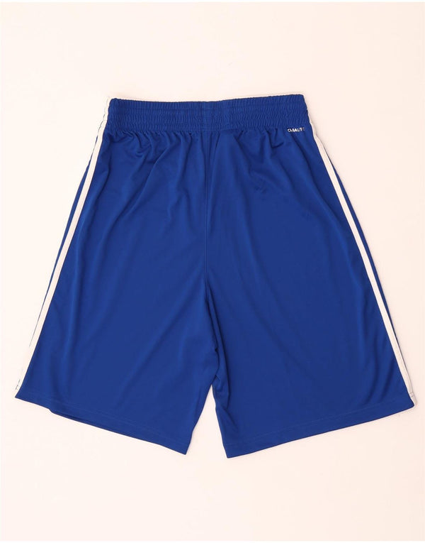 Adidas Mens Climalite Sport Shorts Medium  Blue Polyester