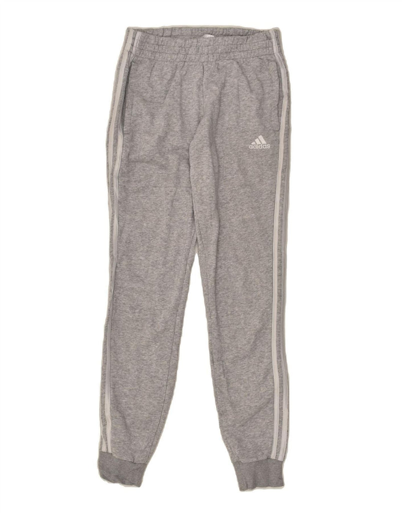 ADIDAS Womens Tracksuit Trousers Joggers UK 4/6 XS Grey Cotton | Vintage Adidas | Thrift | Second-Hand Adidas | Used Clothing | Messina Hembry 