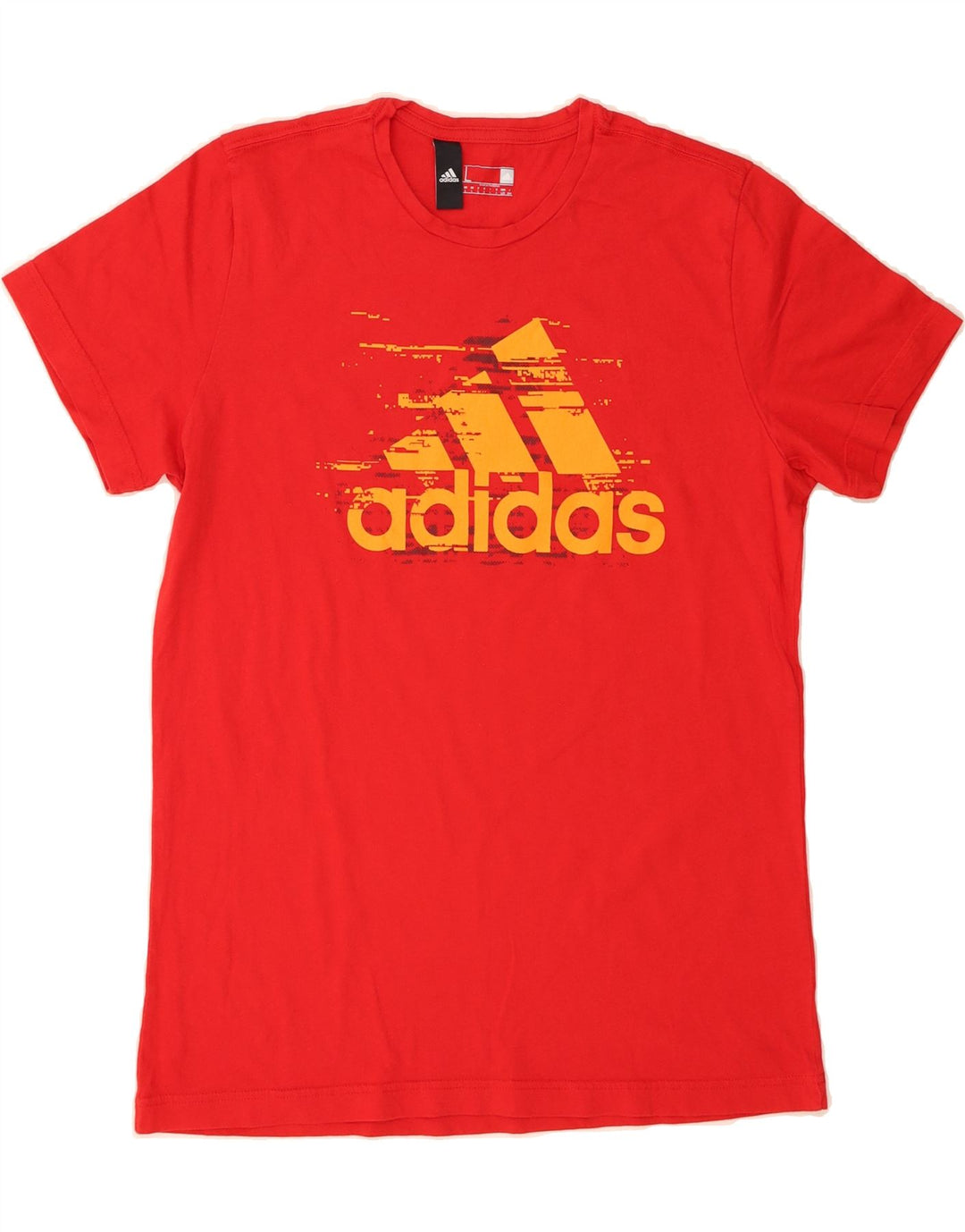 ADIDAS Mens Graphic T-Shirt Top Large Red Cotton Vintage Adidas and Second-Hand Adidas from Messina Hembry 