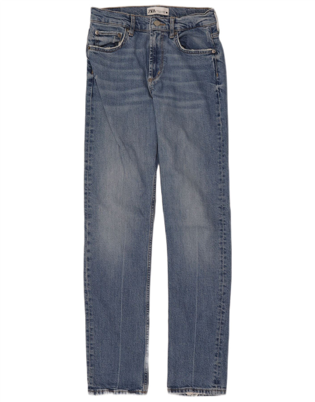 ZARA Womens Straight Jeans EU 36 XS W26 L31 Blue