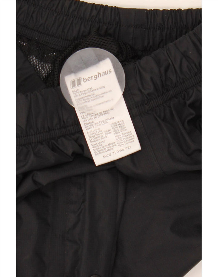 BERGHAUS Womens Tracksuit Trousers UK 12 Medium  Black Nylon