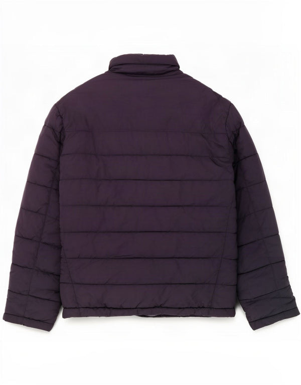 Zara Mens Hooded Padded Jacket UK 42 XL Navy Blue