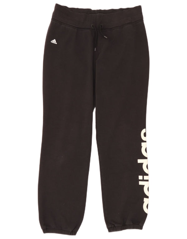 Adidas Womens Graphic Tracksuit Trousers Joggers UK 12/14 Medium Black