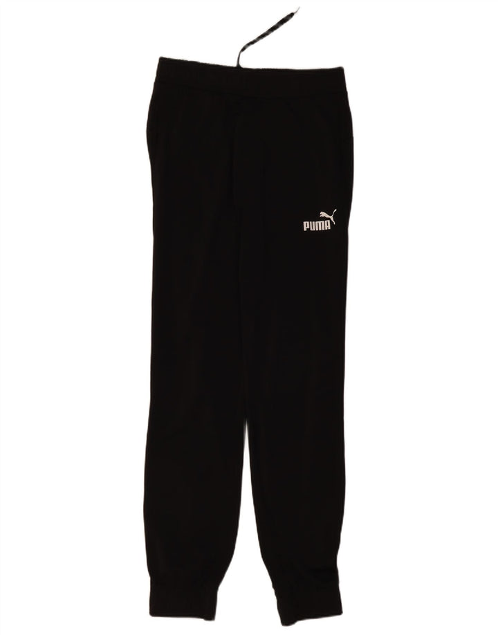PUMA Mens Tracksuit Trousers Joggers Small  Black Polyester