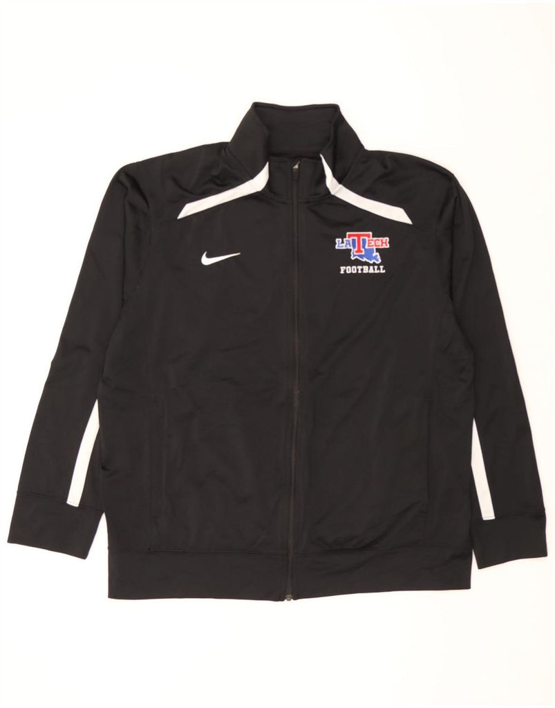 NIKE Mens Louisiana Tech Bulldogs Tracksuit Top Jacket Large Black Vintage Nike and Second-Hand Nike from Messina Hembry 