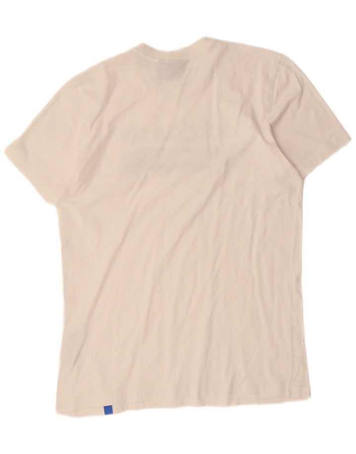 Adidas Mens Graphic T-Shirt Top Large White Cotton