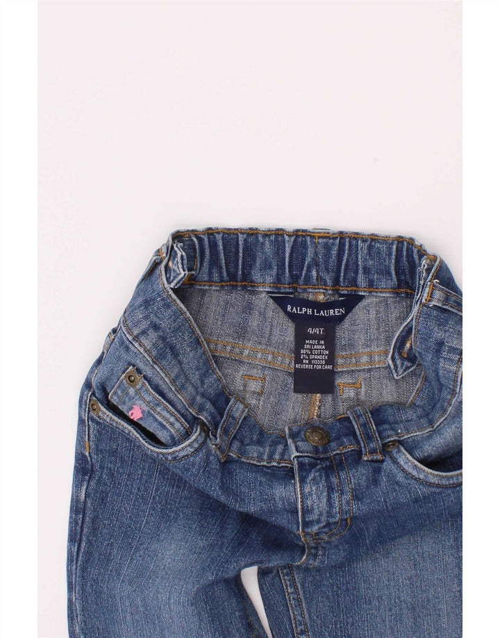 Ralph Lauren Boys Bootcut Jeans 3-4 Years W20 L16 Blue Cotton