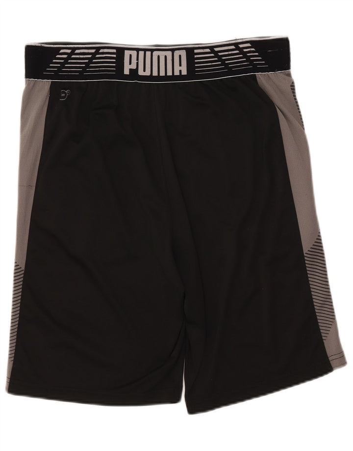 PUMA Mens Graphic Sport Shorts Medium Black Colourblock