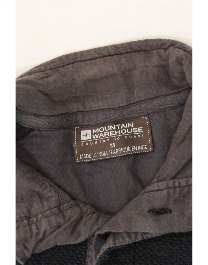 MOUNTAIN WAREHOUSE Mens Button Neck Sweatshirt Jumper Medium Navy Blue Vintage Mountain Warehouse and Second-Hand Mountain Warehouse from Messina Hembry 