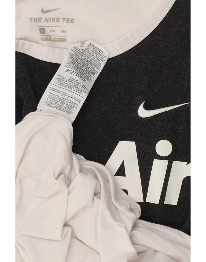 Nike Mens Graphic Vest Top 2XL White Colourblock Cotton