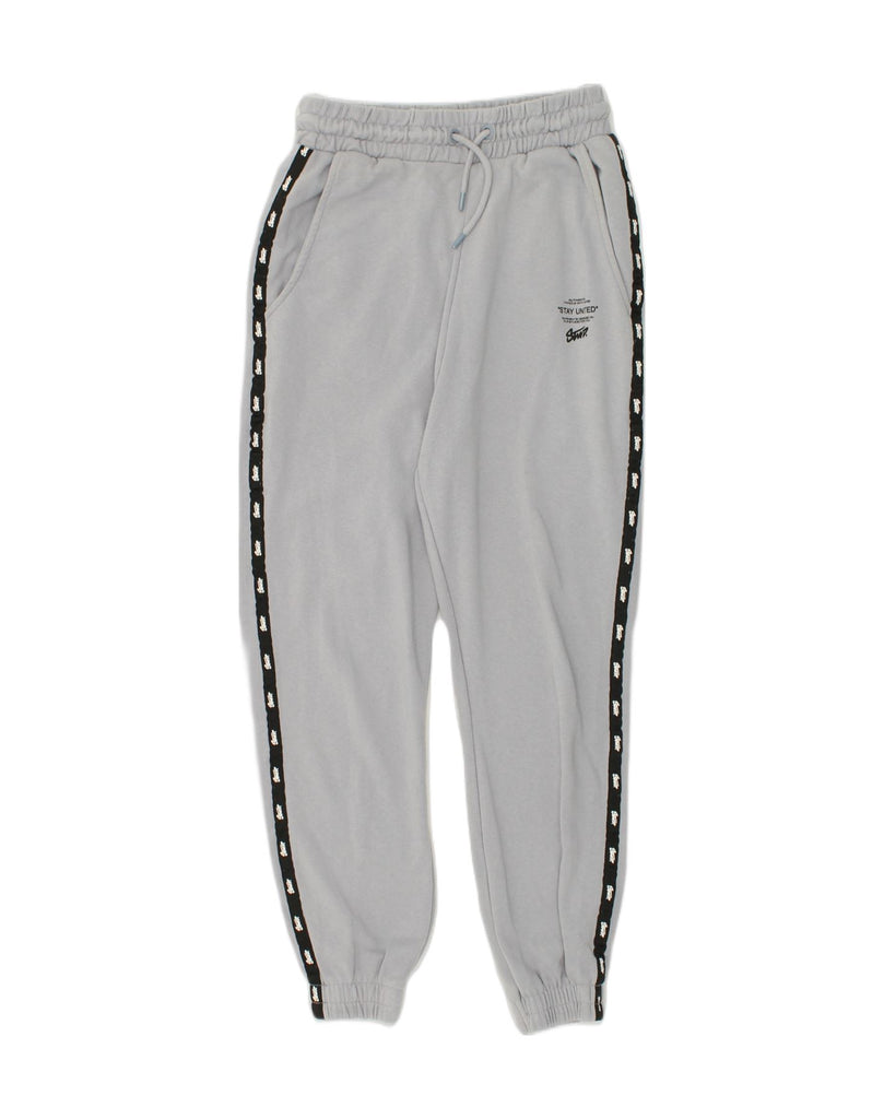 PULL & BEAR Mens Graphic Tracksuit Trousers Joggers Medium Grey Cotton | Vintage Pull & Bear | Thrift | Second-Hand Pull & Bear | Used Clothing | Messina Hembry 